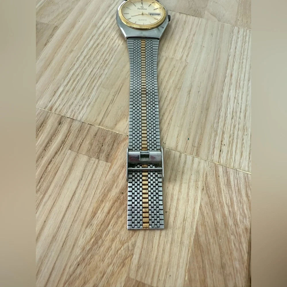 Vintage Armitron men’s two tone dress watch NEW BATTERY